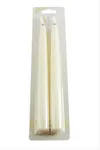 2 Adet Işıklı Şamdan Mum 25 cm - Krem