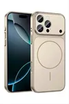 İphone 13 Pro Max Uyumlu 17 Pro Max Görünümlü Magsaff Kapak Kılıf - Gri