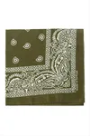 Çini Desenli Bandana 50*50 - Asker Yeşili
