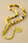 10 mm Orjinal Sıkma Kehribar Tesbih - Sarı