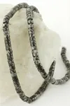 2*4 mm Disk Obsidyen Taşı - Siyah
