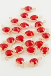 8 mm Çift Kulplu Cam Taş Aparatı 1 Adet - Kırmızı
