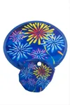 Çiçek Kore Yelpaze 20 cm - Mavi