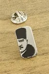 Atatürk Yaka Rozet - Gümüş Rengi