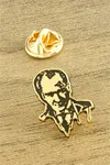 Atatürk Yaka Rozet - Sarı