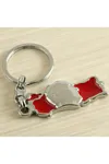 Kemal Atatürk Metal Anahtarlık - Gümüş Rengi