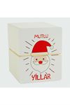 Mutlu Yıllar Bileklik Kartı 200 Adet - Beyaz